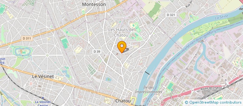 localisation de l'entreprise MADAME CHARLOTTE REILLE  CHATOU