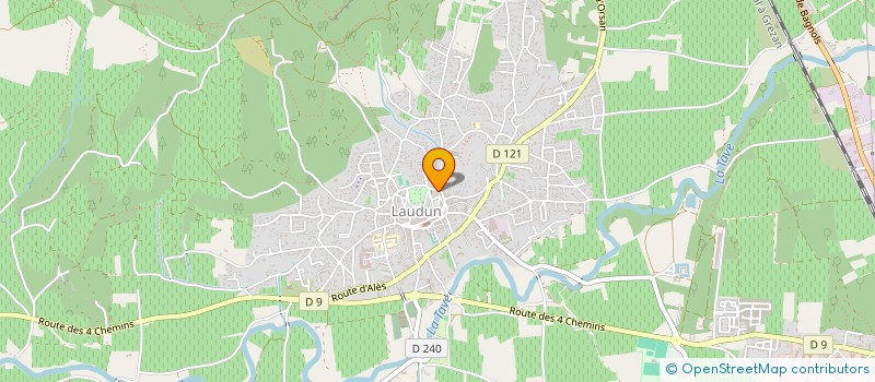 localisation de l'entreprise MADAME CHARLOTTE RENARD  LAUDUN-L'ARDOISE