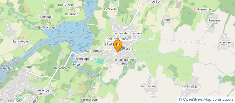 localisation de l'entreprise MADAME CHARLOTTE ROBERJOT  PLOUGOUMELEN