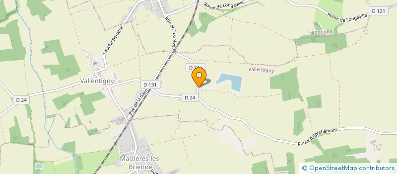 localisation de l'entreprise MADAME CHARLOTTE ROBERT  VALLENTIGNY