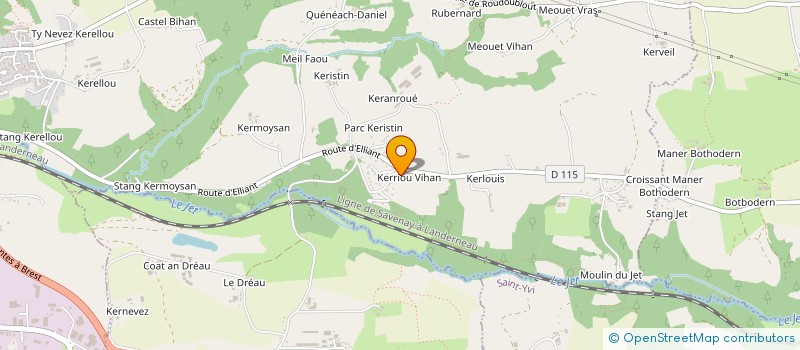 localisation de l'entreprise MADAME CHARLOTTE ROGER  ERGUE-GABERIC