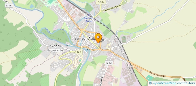 localisation de l'entreprise MADAME CHARLOTTE RYBAKOWSKI à BAR-SUR-AUBE