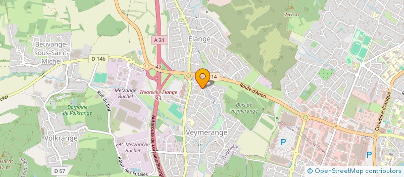 localisation de l'entreprise MADAME CHARLOTTE SAGER  THIONVILLE