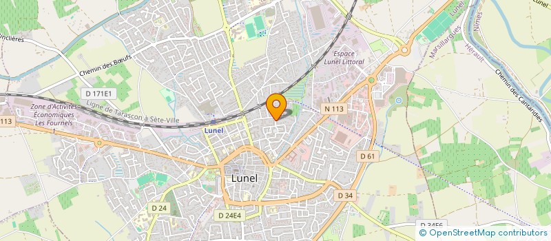 localisation de l'entreprise MADAME CHARLOTTE SAINT-JEAN  LUNEL