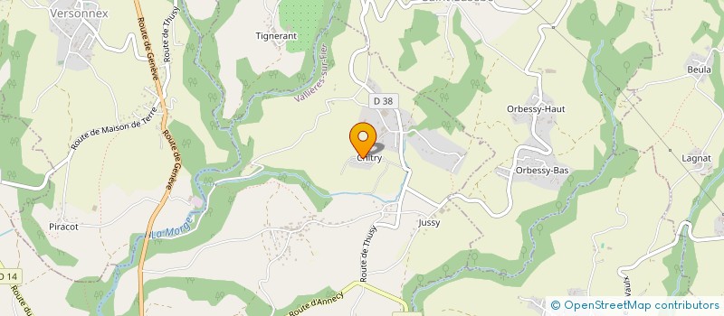 localisation de l'entreprise MADAME CHARLOTTE SALLES  VALLIERES-SUR-FIER