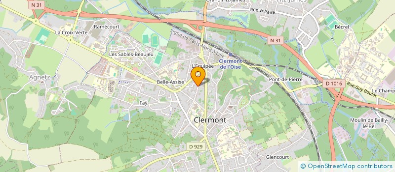 localisation de l'entreprise MADAME CHARLOTTE SALOMON à CLERMONT