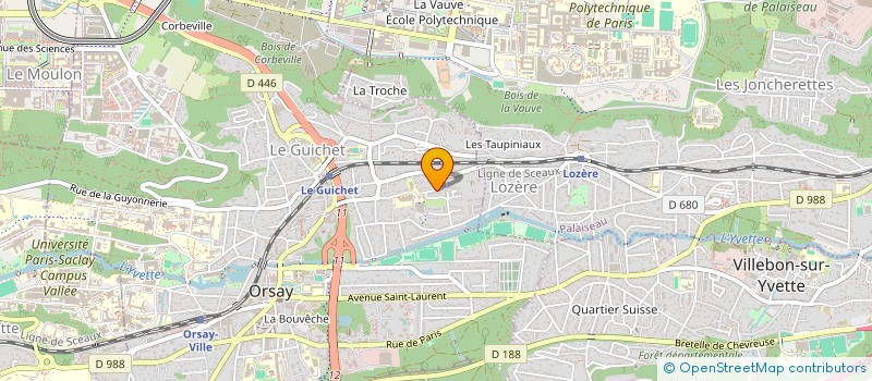 localisation de l'entreprise MADAME CHARLOTTE SARRAZIN à ORSAY