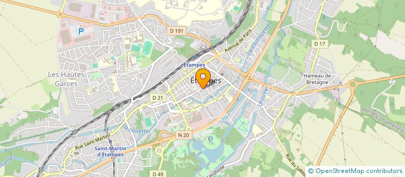 localisation de l'entreprise MADAME CHARLOTTE SAULET  ETAMPES