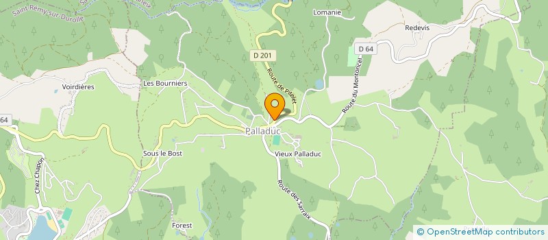 localisation de l'entreprise MADAME CHARLOTTE SAUZEDDE-CHAUX  SAINT-VICTOR-MONTVIANEIX