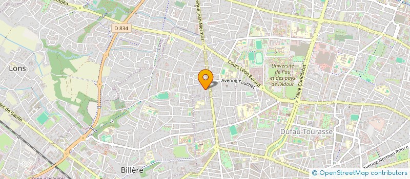 localisation de l'entreprise MADAME CHARLOTTE SOULIER  BILLERE