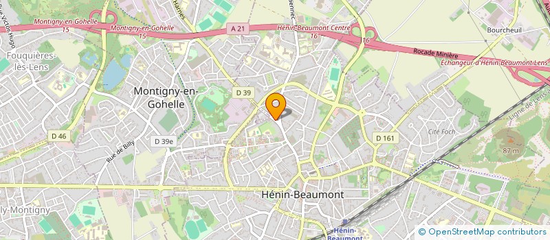 localisation de l'entreprise MADAME CHARLOTTE THOUILLEZ à HENIN-BEAUMONT