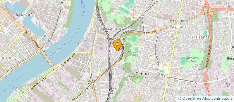 localisation de l'entreprise MADAME CHARLOTTE TIART  CENON