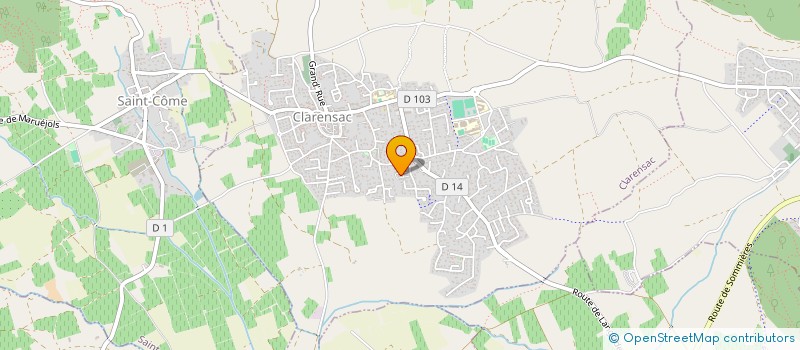 localisation de l'entreprise MADAME CHARLOTTE TOMMES  CLARENSAC