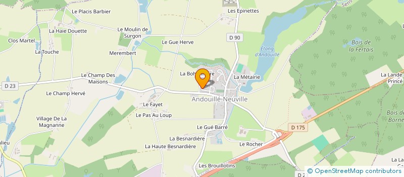 localisation de l'entreprise MADAME CHARLOTTE TOURNIER  ANDOUILLE-NEUVILLE