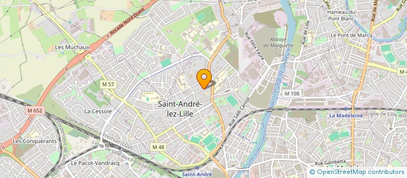 localisation de l'entreprise MADAME CHARLOTTE TOURNOIS  SAINT-ANDRE-LEZ-LILLE