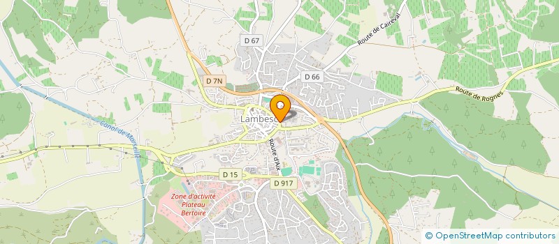 localisation de l'entreprise MADAME CHARLOTTE TROUSSEAU  LAMBESC