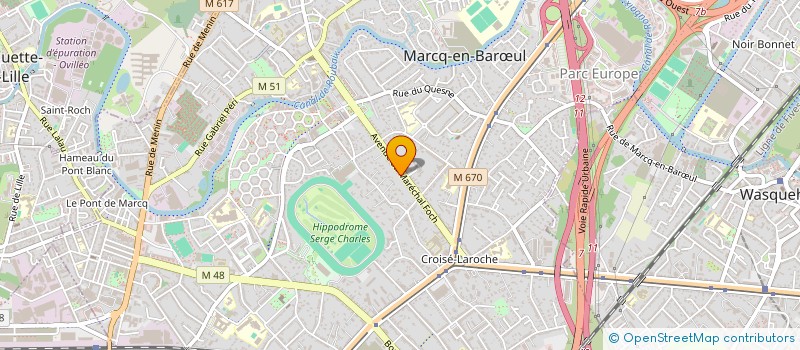 localisation de l'entreprise MADAME CHARLOTTE URVOY à MARCQ-EN-BARŒUL