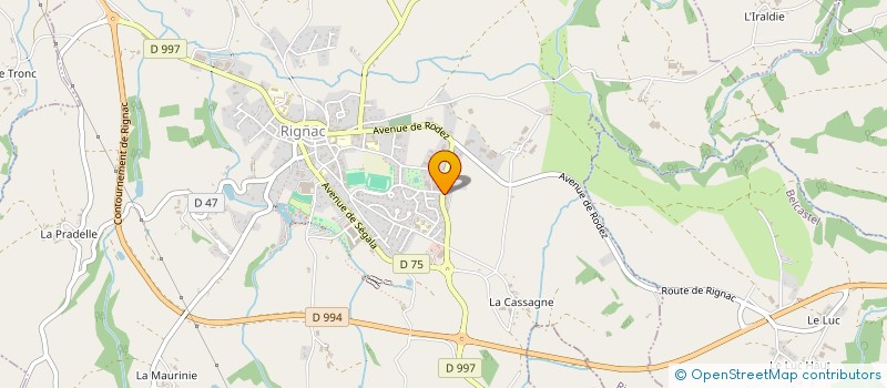 localisation de l'entreprise MADAME CHARLOTTE VAN HOYE  RIGNAC