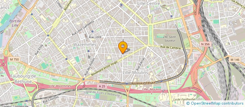 localisation de l'entreprise MADAME CHARLOTTE VAN PRAET  LILLE