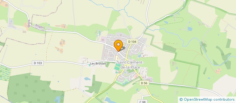 localisation de l'entreprise MADAME CHARLOTTE VASLIN  SAINT-CLEMENT-DE-LA-PLACE