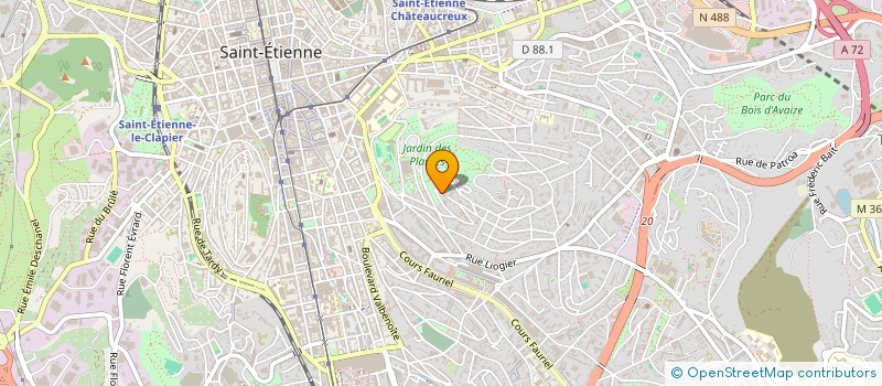 localisation de l'entreprise MADAME CHARLOTTE VEYSSIERE  SAINT-ETIENNE