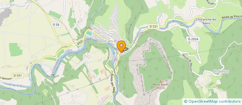 localisation de l'entreprise MADAME CHARLOTTE VITRANT  PONT-EN-ROYANS