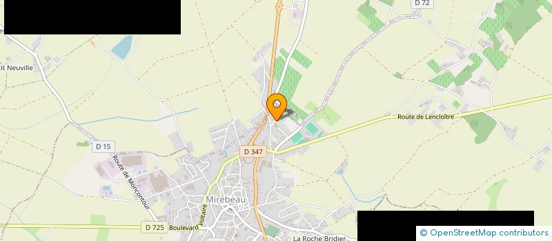 localisation de l'entreprise MADAME CHARLOTTE VOYER  MIREBEAU