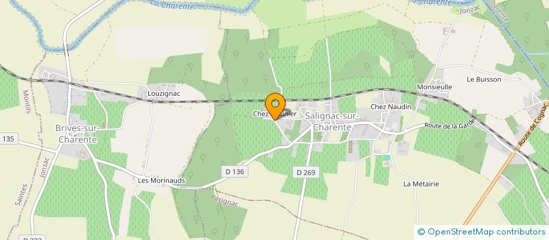 localisation de l'entreprise MADAME CHARLOTTE VRANCKEN  SALIGNAC-SUR-CHARENTE