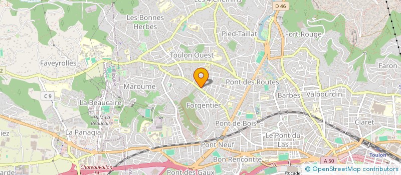 localisation de l'entreprise MADAME CHARLOTTE WOJCIECHOWSKI  TOULON