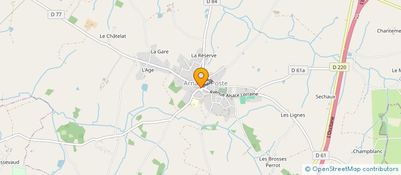 localisation de l'entreprise MADAME CHARLY FRAIGNE à ARNAC-LA-POSTE