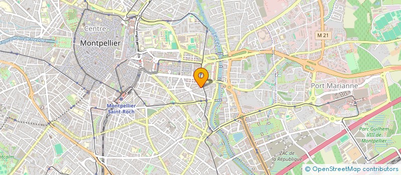 localisation de l'entreprise MADAME CHARLY NADAL  MONTPELLIER
