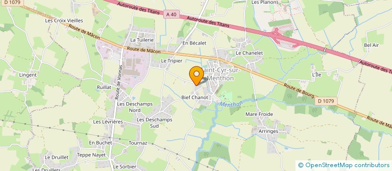 localisation de l'entreprise MADAME CHARLYN REY à SAINT-CYR-SUR-MENTHON