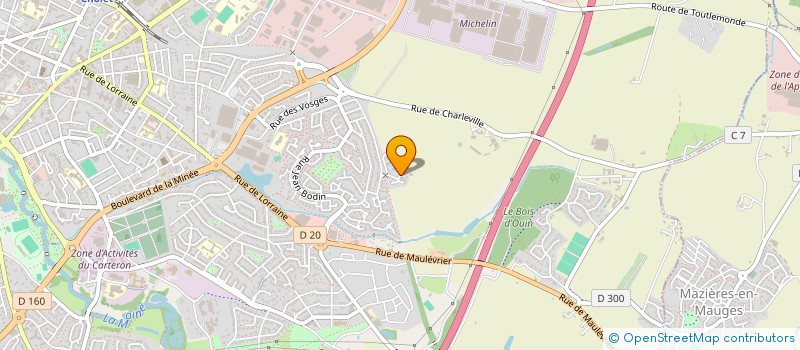 localisation de l'entreprise MADAME CHARLYNE BARDET COSSARD à CHOLET