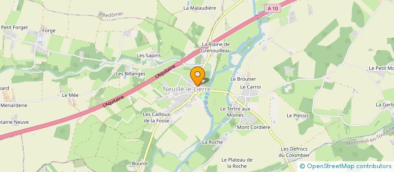 localisation de l'entreprise MADAME CHARLYNE BEAUDUCEAU  NEUILLE-LE-LIERRE