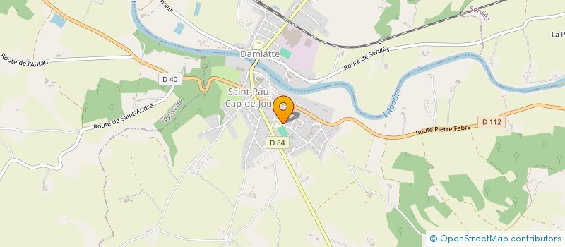 localisation de l'entreprise MADAME CHARLYNE BRUEL  SAINT-PAUL-CAP-DE-JOUX