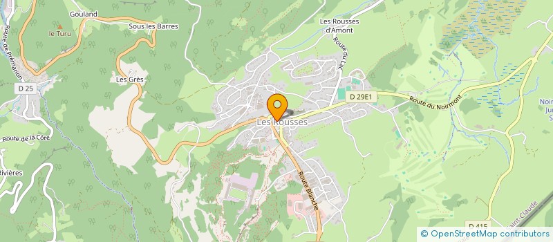 localisation de l'entreprise MADAME CHARLYNE COULINGE  LES ROUSSES