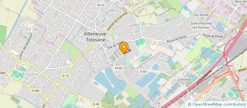 localisation de l'entreprise MADAME CHARLYNE DIAZ à VILLENEUVE-TOLOSANE