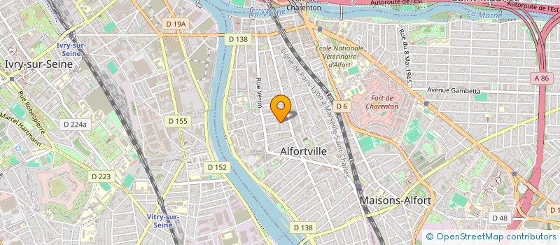 localisation de l'entreprise MADAME CHARLYNE IORG à ALFORTVILLE