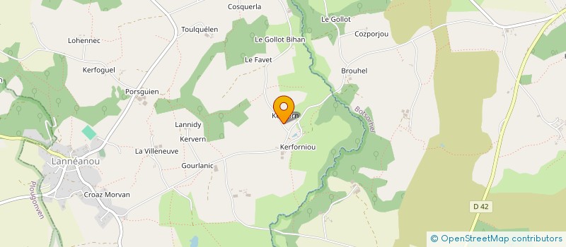 localisation de l'entreprise MADAME CHARLYNE PAUGAM  LANNEANOU