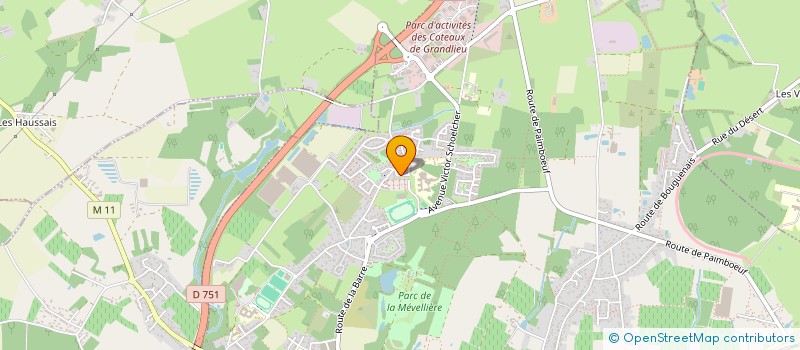 localisation de l'entreprise MADAME CHARLYNE PERRIGAUD  BOUAYE