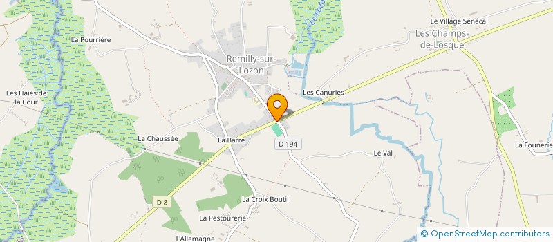 localisation de l'entreprise MADAME CHARLYNE REGNAULT  REMILLY LES MARAIS