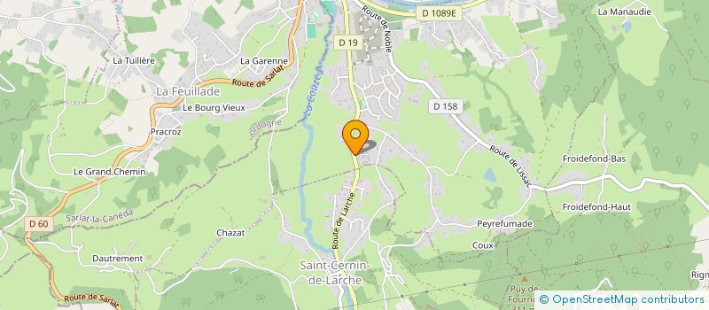 localisation de l'entreprise MADAME CHARLYNE SPIGARELLI  LARCHE