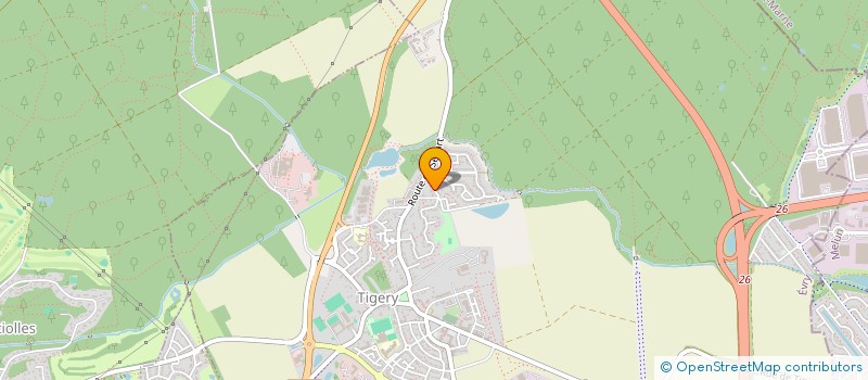 localisation de l'entreprise MADAME CHARTIER ODEANT  TIGERY