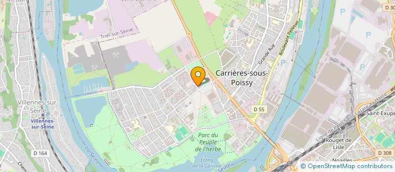 localisation de l'entreprise MADAME CHATHY BITOTA TSHAMALA  CARRIERES-SOUS-POISSY