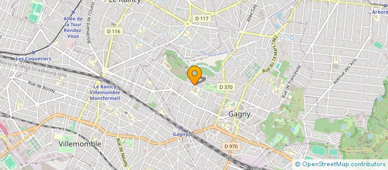 localisation de l'entreprise MADAME CHAYMA GUERRASSI  GAGNY