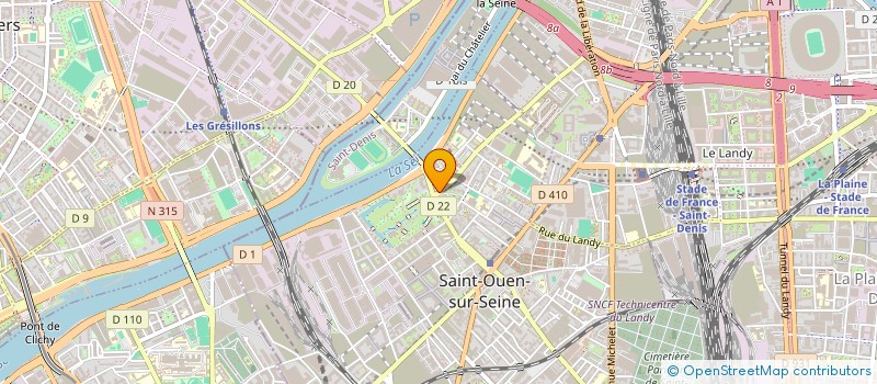 localisation de l'entreprise MADAME CHAYMAE BADI à SAINT-OUEN-SUR-SEINE