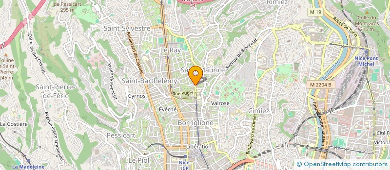 localisation de l'entreprise MADAME CHAYNA BOURGEOIS à NICE