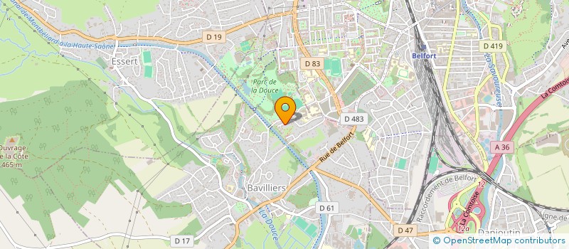 localisation de l'entreprise MADAME CHAYNESE GHARBI  BELFORT