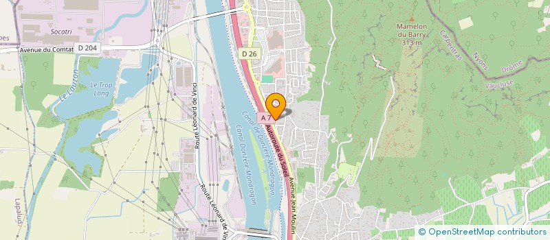 localisation de l'entreprise MADAME CHEBBA MAAMERI  BOLLENE