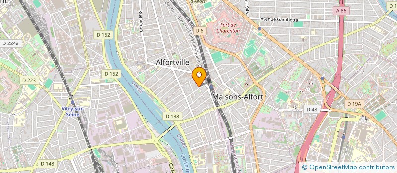 localisation de l'entreprise MADAME CHEDLI JAFFEL  ALFORTVILLE